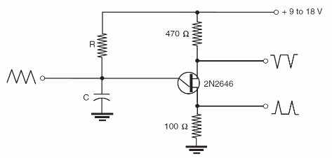 Figure 9 – The UJT relaxation oscillator
