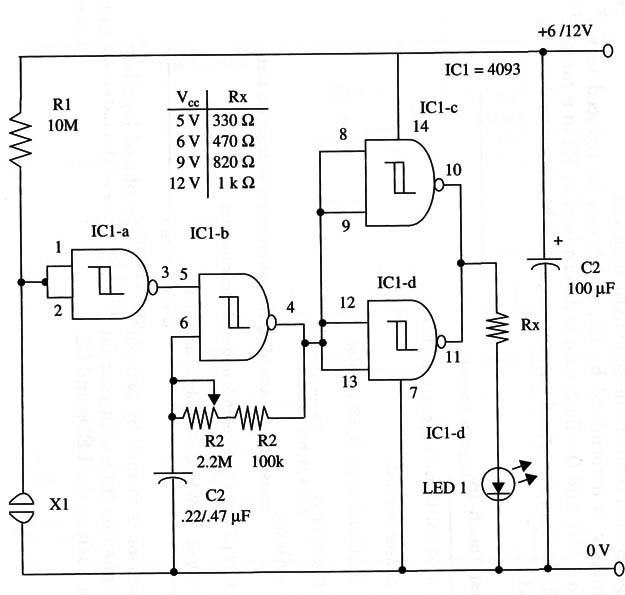    Figure 1 – Schematic diagram of the Flasher
