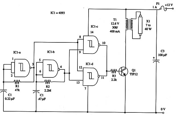 Figure 1 – Schematic diagram of the Flasher
