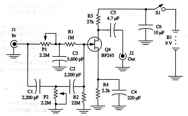 Figure 3 – Schematic diagram of the filter
