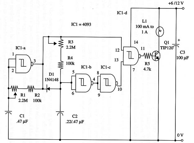  Figure 1 – Schematic diagram of the flasher
