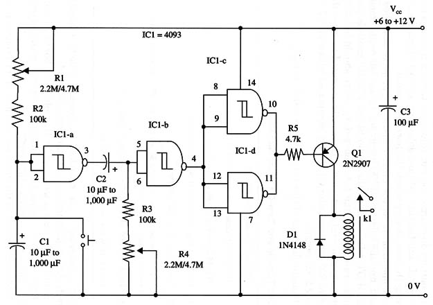 Figure 1 – Schematic diagram of the timer
