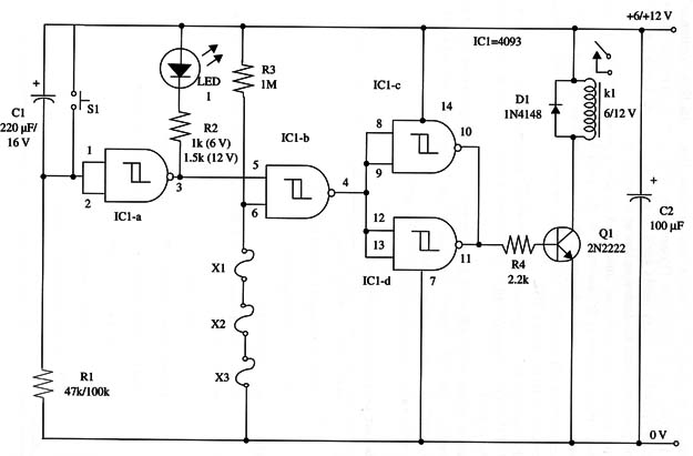 Figure 1 – Schematic diagram of the alarm
