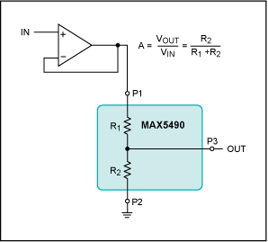 Figure 3 - Attenuator with a buffered input
