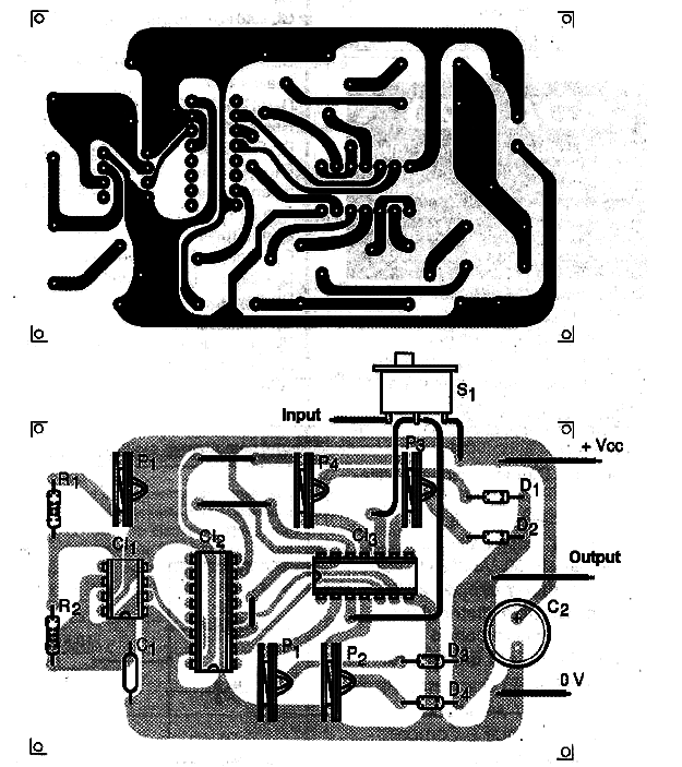 Figure 5 – PCB for the astable version
