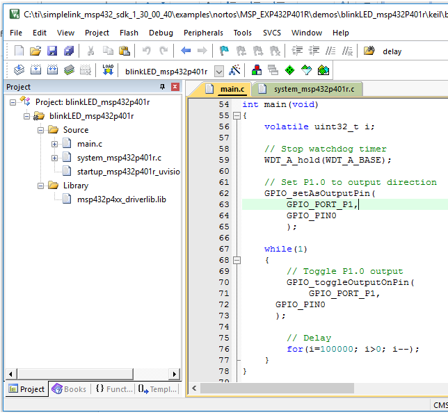 Figure 11. Keil development environment
