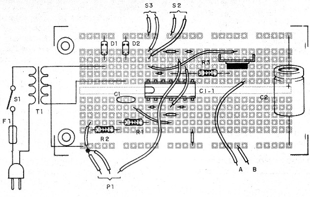 Figure 5 - Assembly on a protoboard
