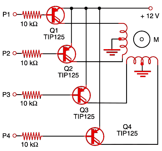 Figure 1    Shield using PNP Darlington transistors.
