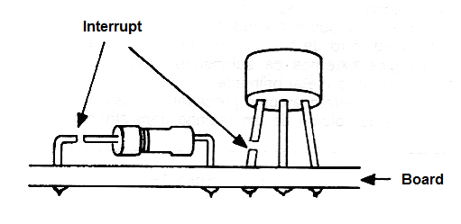 Figure 2 - Transistor and resistor with broken terminals.
