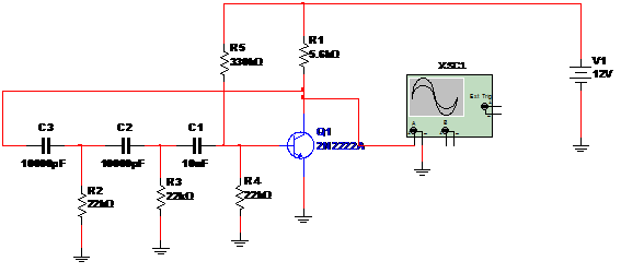    Figure 1 – Circuit used in the simulation
