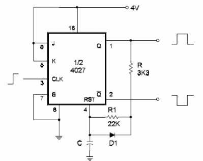 Monostable Using the 4027
