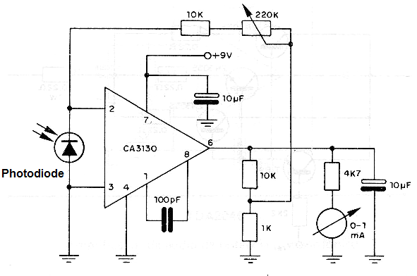 Photometer Using the CA3140
