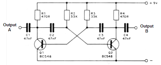 1 kHz Mutivibrator
