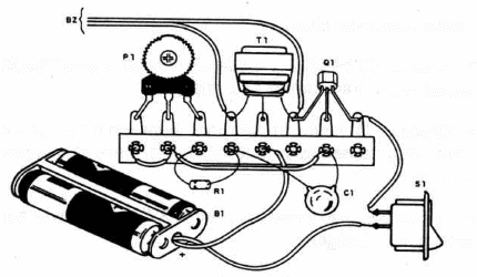 Figure 2 – Using a terminal strip as chassi
