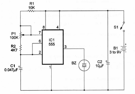 Figure 1 – Schematics for the insect repellent
