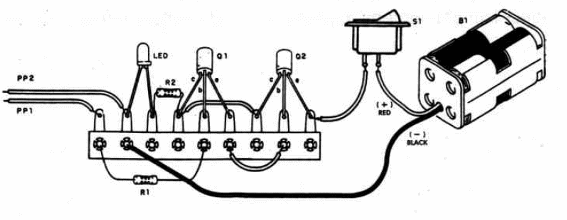 Figure 2 – The componentes are placed on a terminal strip
