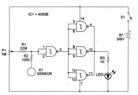 Figure 1 – Schematics for the Electroscope
