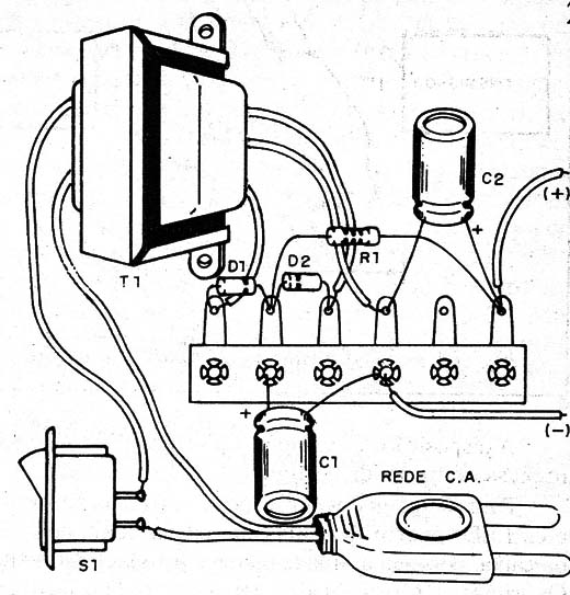 Figure 2 – Some components are placed on a terminal strip
