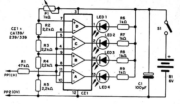   Figure 1 – Schematic diagram of the voltimeter
