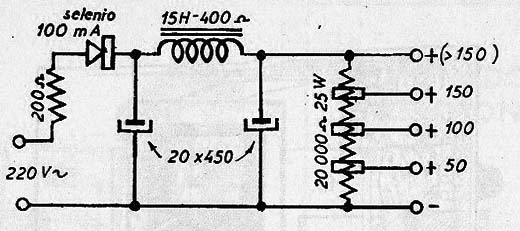  Figure 1 - Diagram of the complete source for electrolytic recovery.
