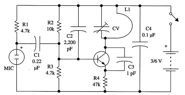 Figure 3 – Schematic diagram of the µHF Transmitter
