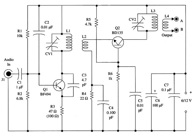 Figure 3 –Schematics for the transmitter
