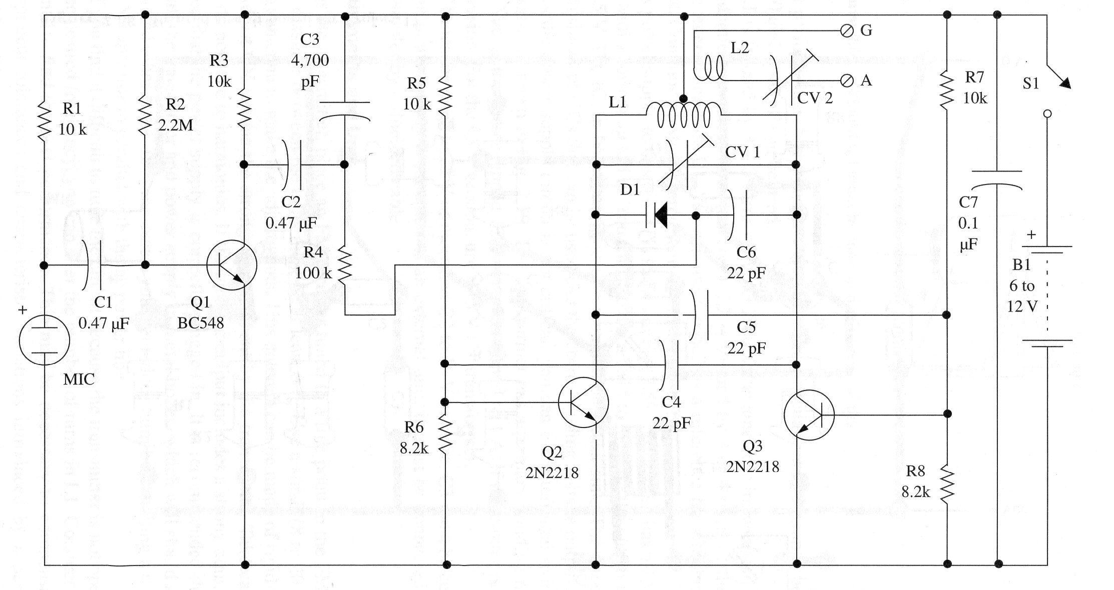 Figure 5 – Schematic diagram of the transmitter